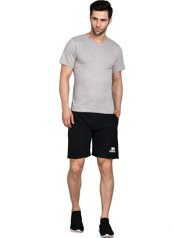 Polyester_Solid_Sports_Shorts_For_Men_|_Dark_Green