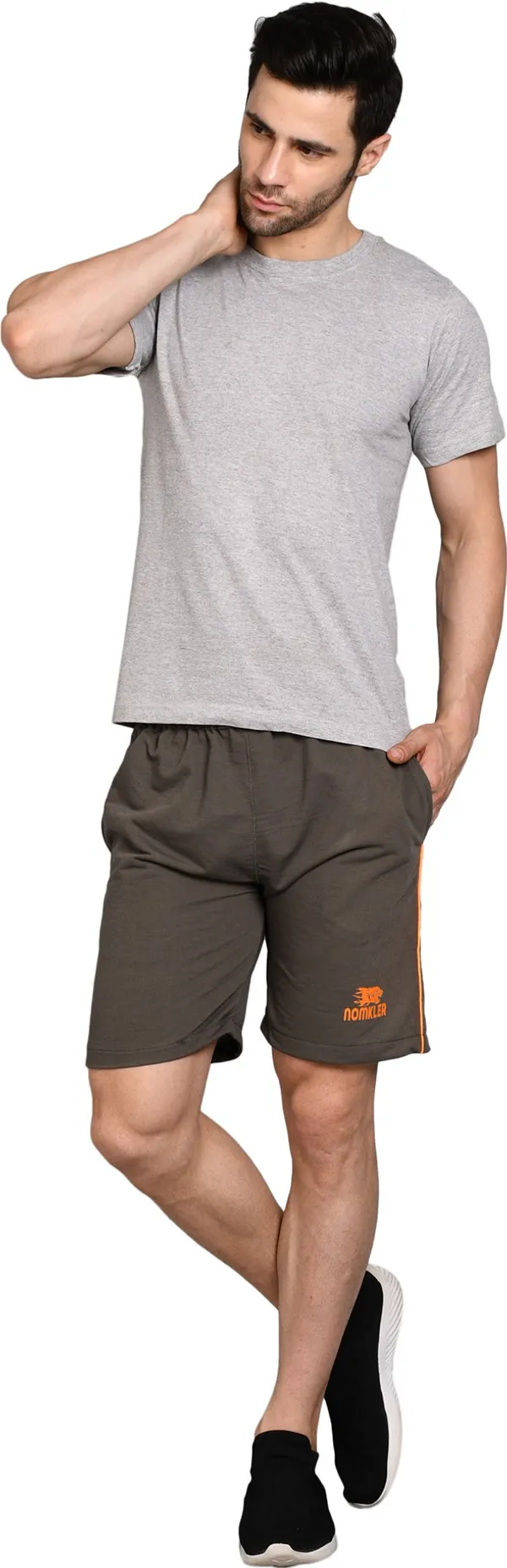 Polyester_Solid_Sports_Shorts_For_Men_|_Grey