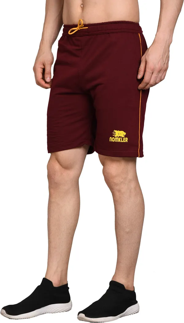 Polyester_Solid_Sports_Shorts_For_Men_|_Maroon