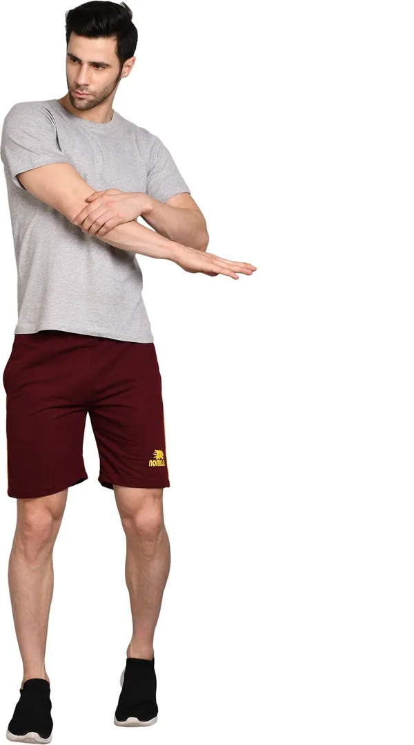 Polyester_Solid_Sports_Shorts_For_Men_|_Maroon