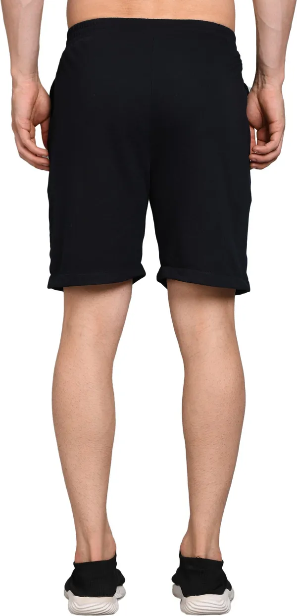 Polyester_Solid_Sports_Shorts_For_Men_|_Black