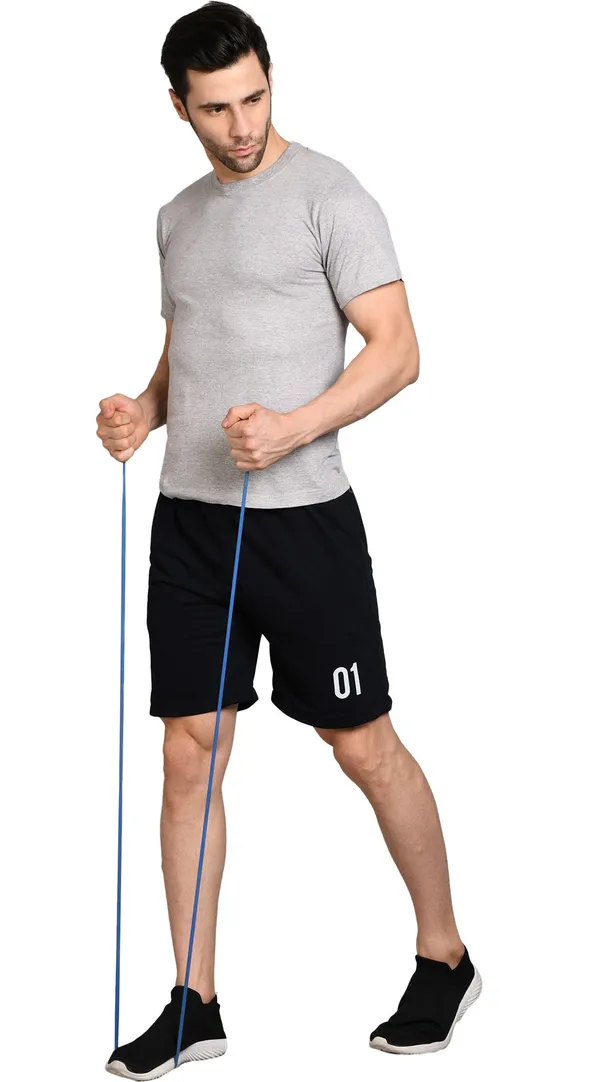 Polyester_Solid_Sports_Shorts_For_Men_|_Black