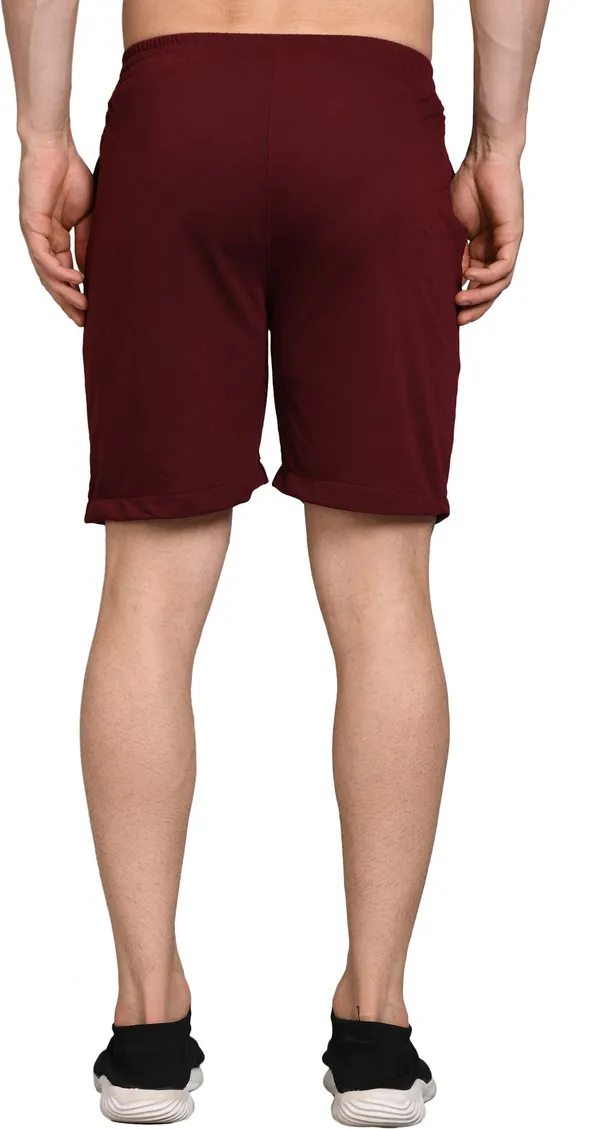 Polyester_Solid_Sports_Shorts_For_Men_|_Maroon