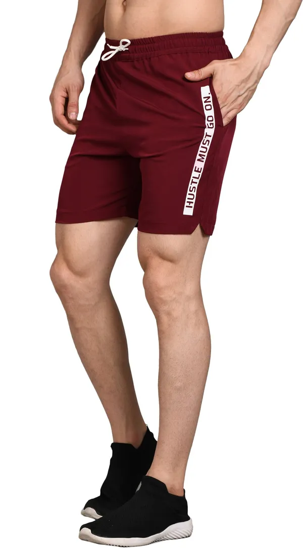 Polyester_Solid_Sports_Shorts_For_Men_|_Maroon