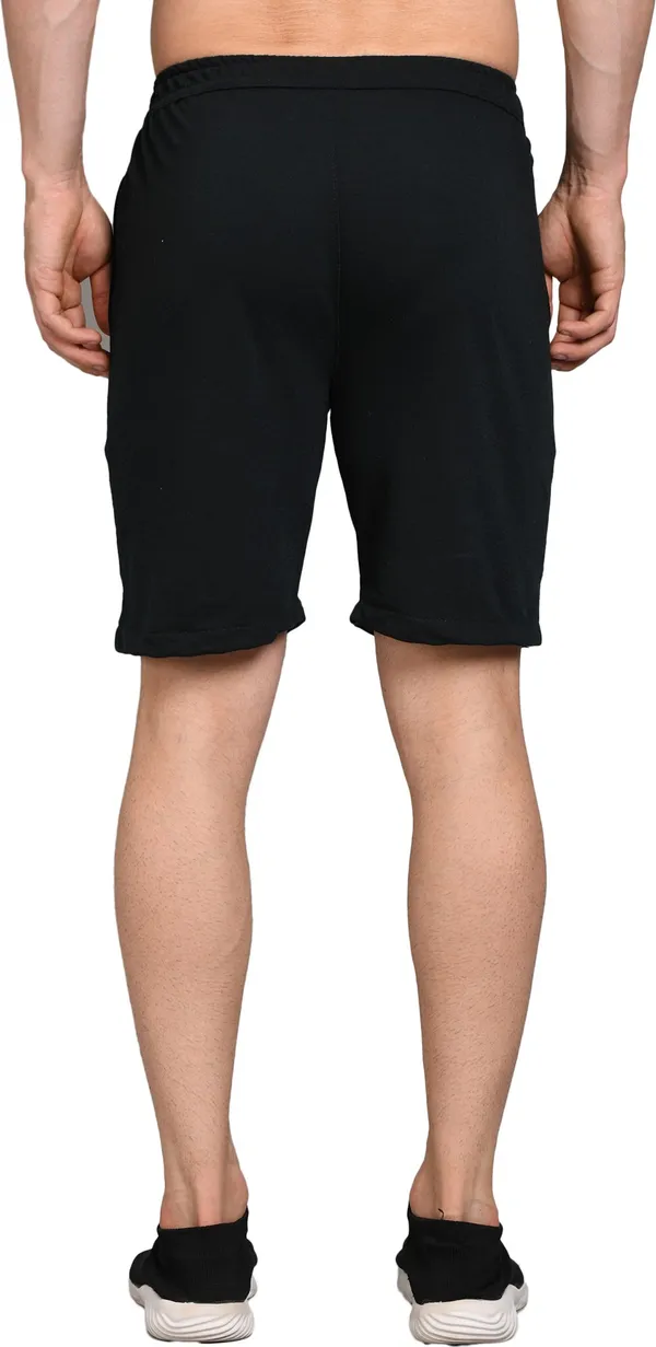 Polyester_Solid_Sports_Shorts_For_Men_|_Black