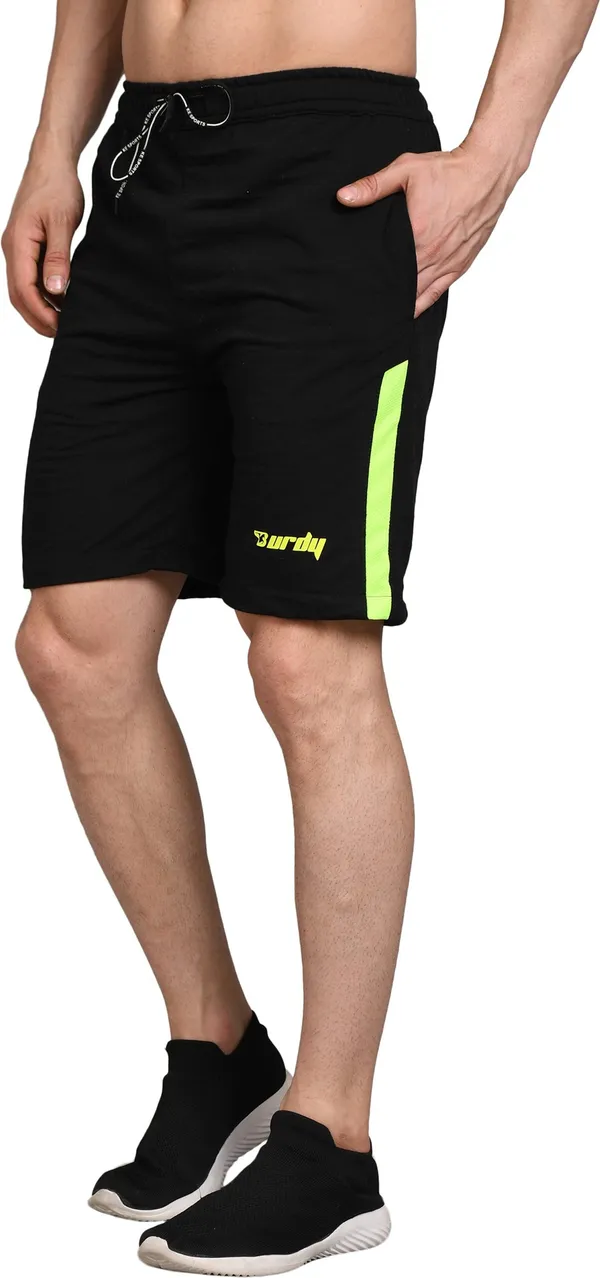 Polyester_Solid_Sports_Shorts_For_Men_|_Dark_Green