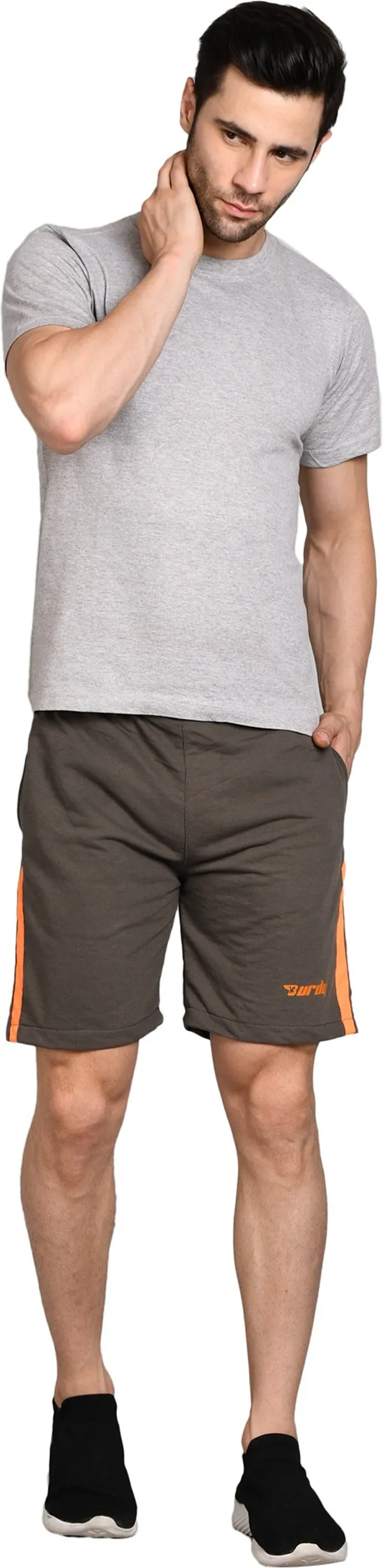 Polyester_Solid_Sports_Shorts_For_Men_|_Grey