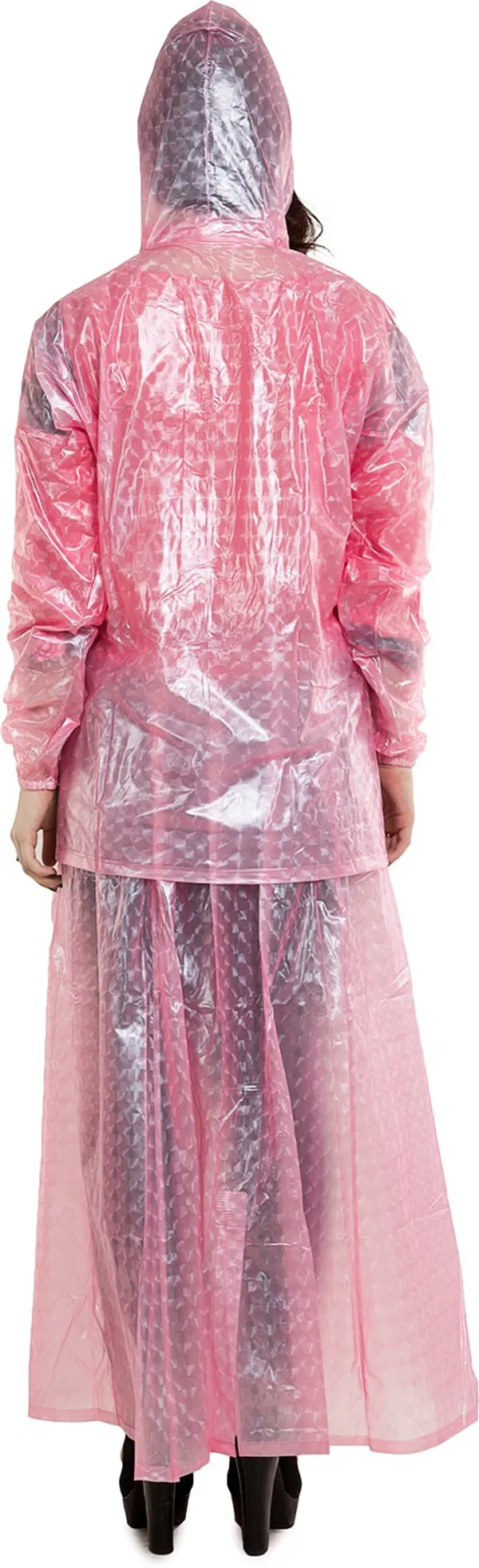 Polyester_Semi-Transparent_RainCoat_with_Hood_For_Women_|_100%_Waterproof_|_PINK
