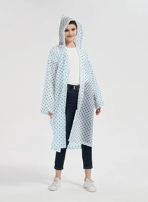 Women's_fancy_Blue_color__pvc_raincoat