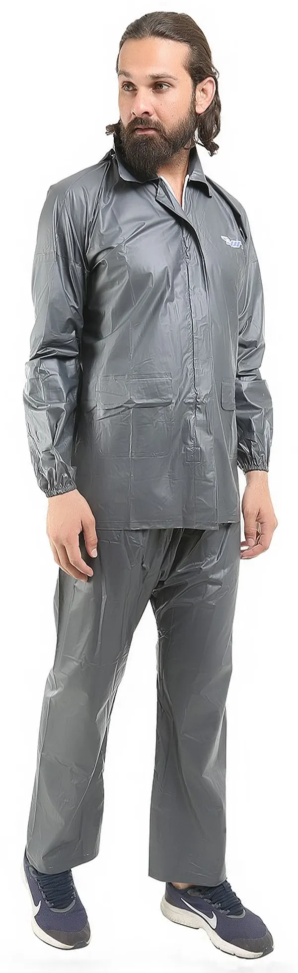 Polyester_Solid_Raincoat_For_Men_|_Grey