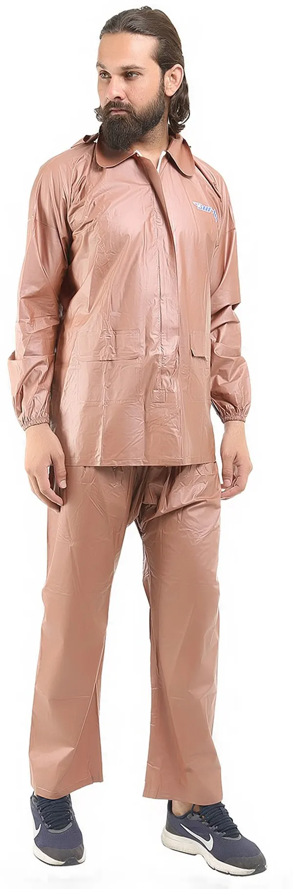 Polyester_Solid_Raincoat_For_Men_|_TAN