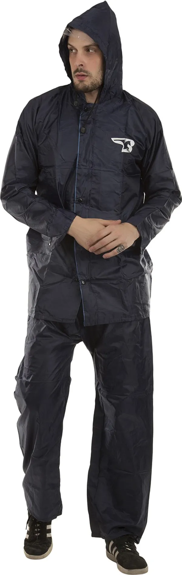Polyester_Solid_Raincoat_For_Men_|_Navy_Blue