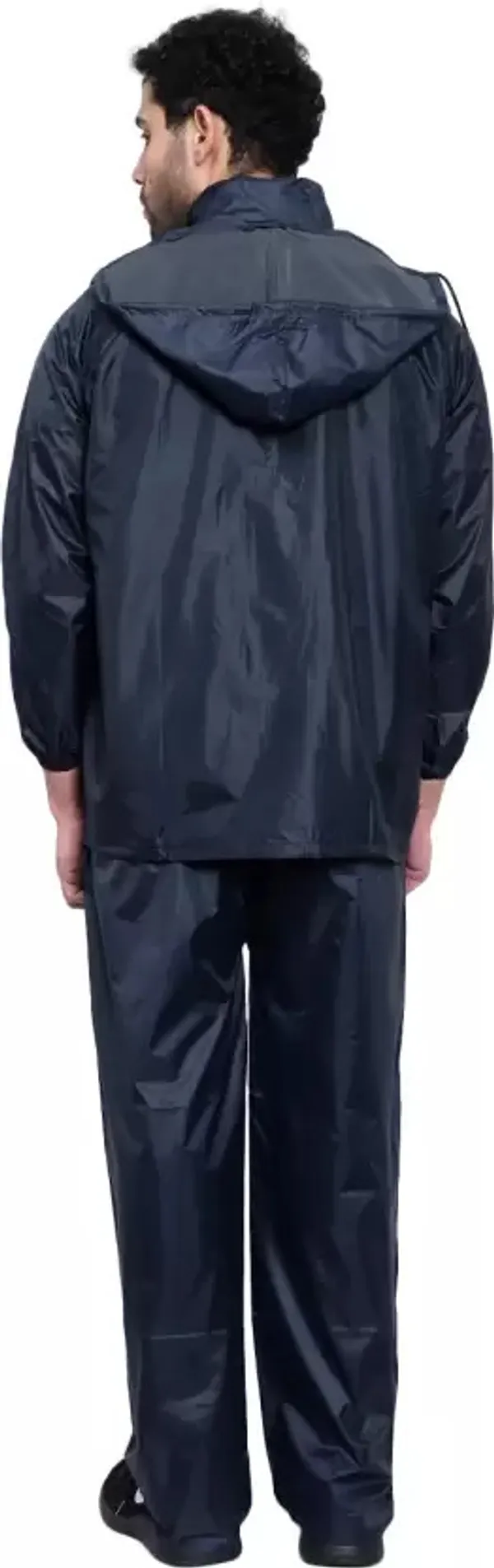 Nylon_Solid_Raincoat_For_Men_|_Navy_Blue