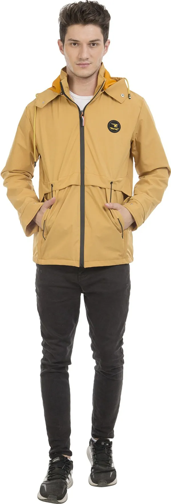 Yellow_Polyester_Windcheater_for_Men_|_Casual_Wear