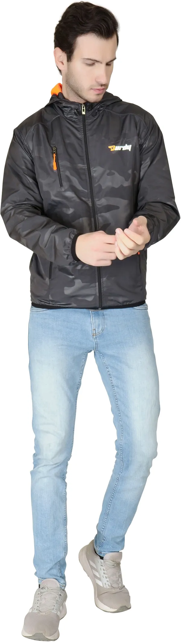 Black__Polyester_Windcheater_for_Men_|_Casual_Wear