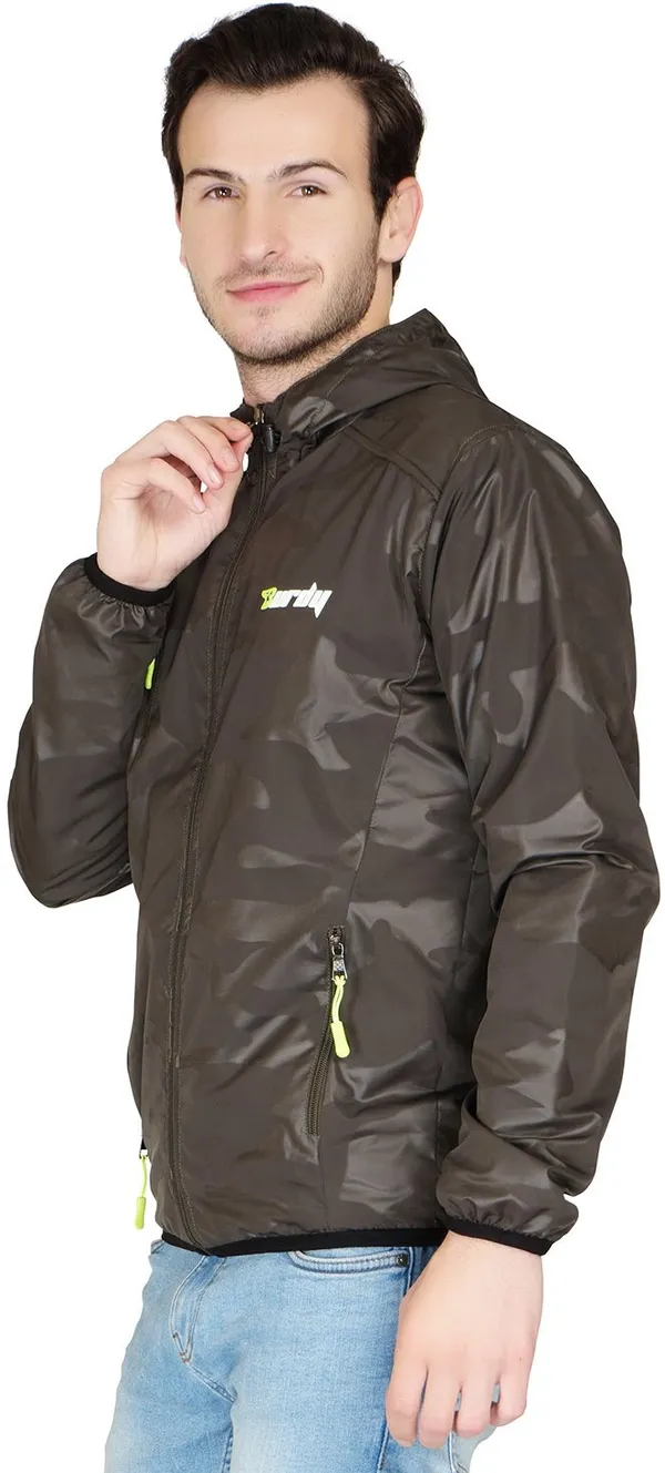 Brown__Polyester_Windcheater_for_Men_|_Casual_Wear