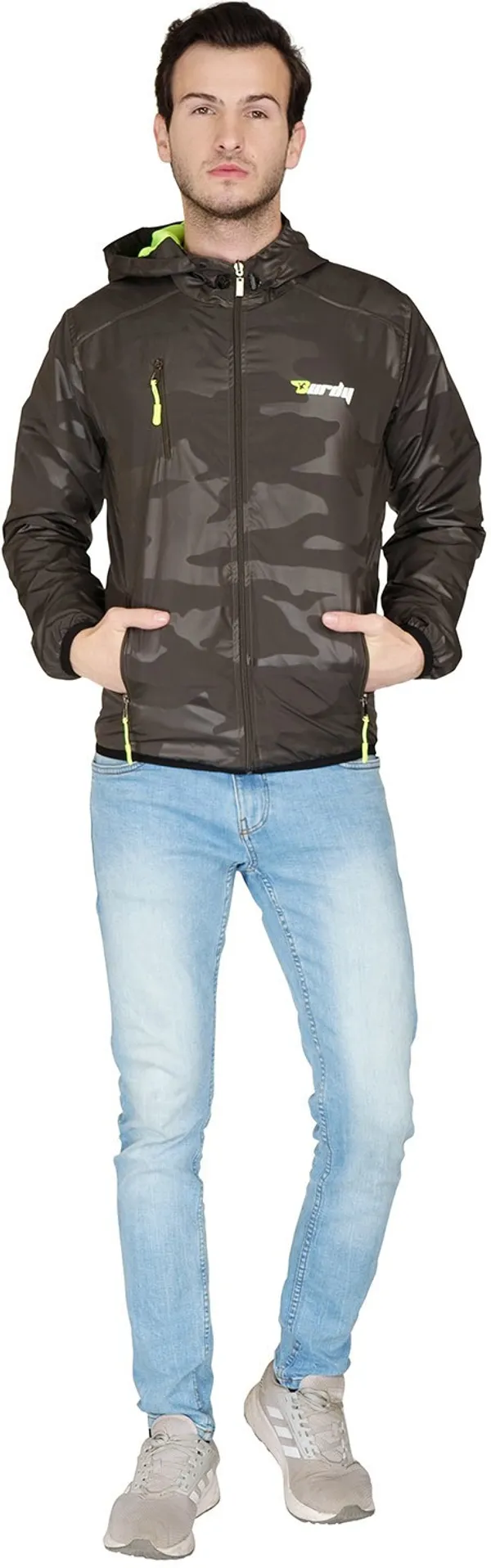 Brown__Polyester_Windcheater_for_Men_|_Casual_Wear