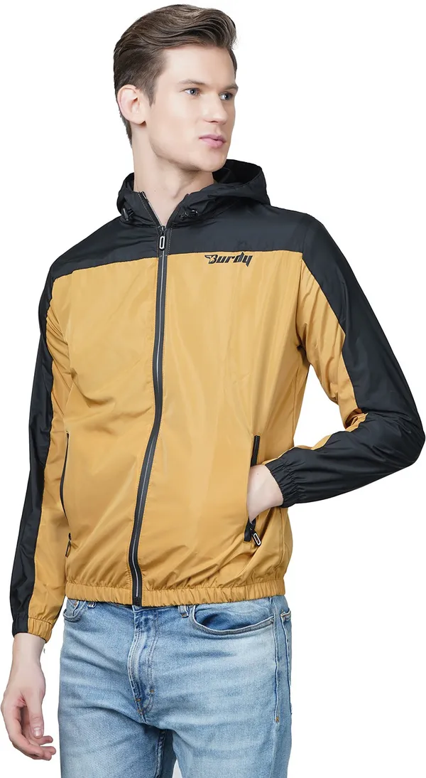 Yellow_Polyester_Windcheater_for_Men_|_Casual_Wear