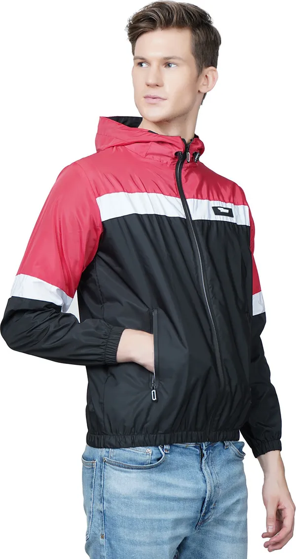Black__Polyester_Windcheater_for_Men_|_Casual_Wear