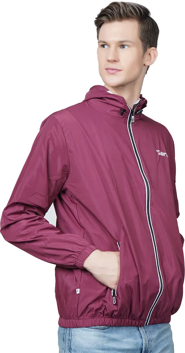 Maroon_Polyester_Windcheater_for_Men_|_Casual_Wear