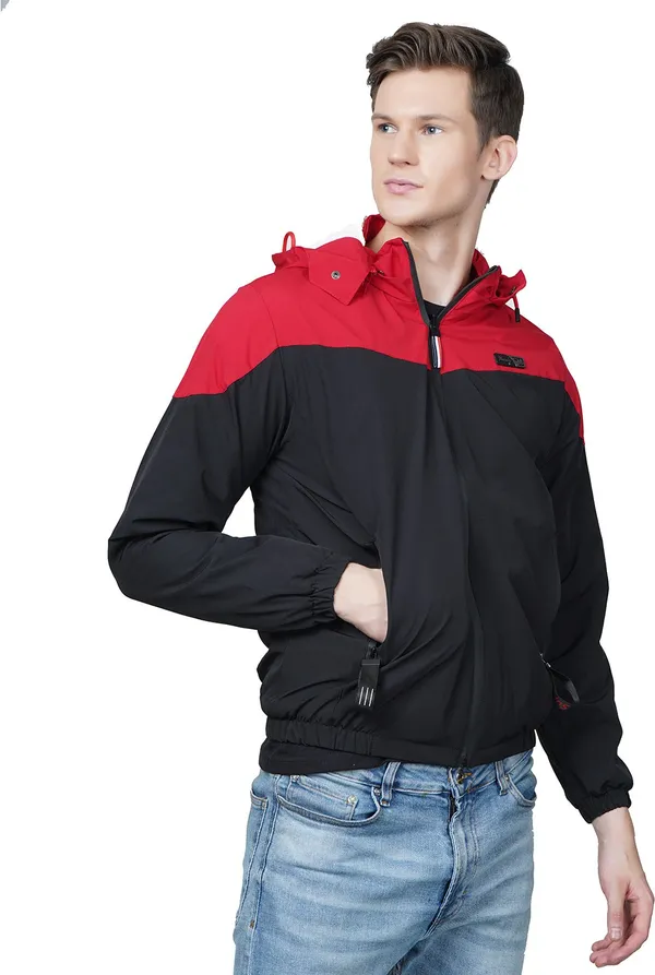 Black__Polyester_Jacket_for_Men_|_Casual_Wear