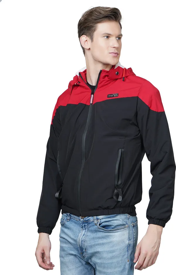 Black__Polyester_Jacket_for_Men_|_Casual_Wear