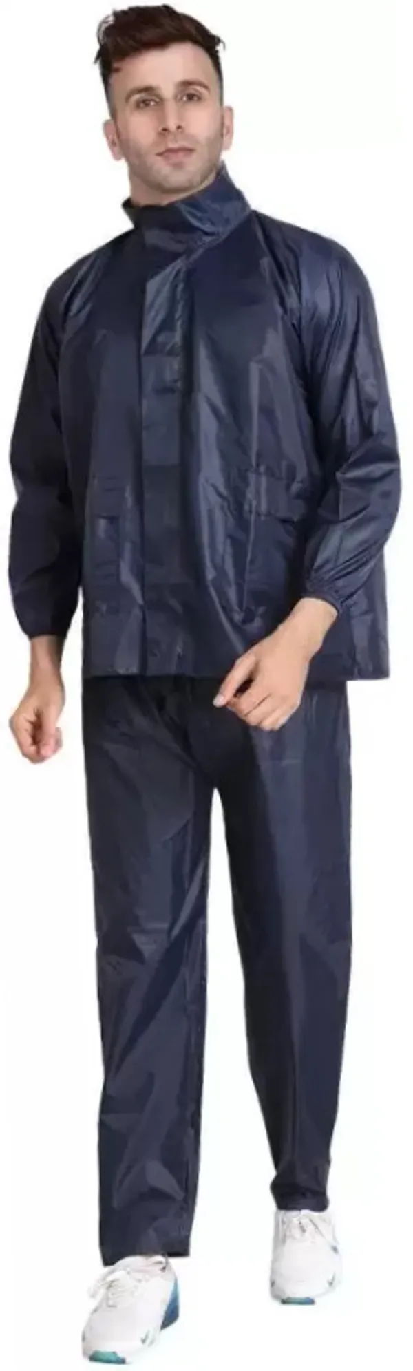 Nylon_Solid_Raincoat_For_Men_|_Light_Blue