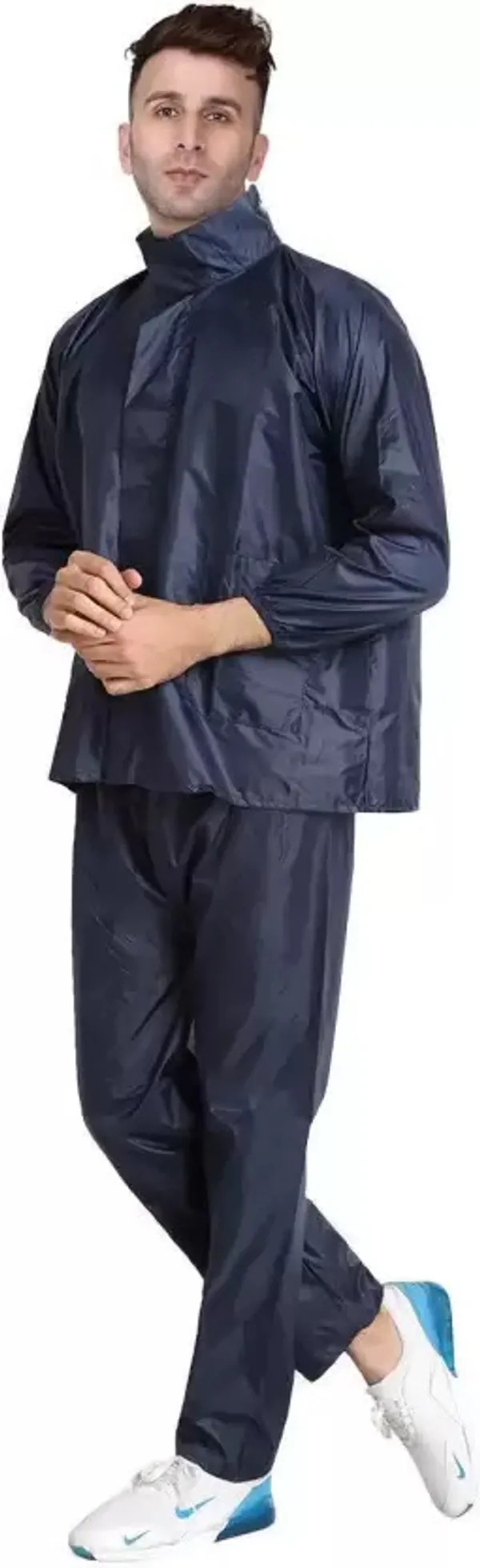 Nylon_Solid_Raincoat_For_Men_|_Light_Blue