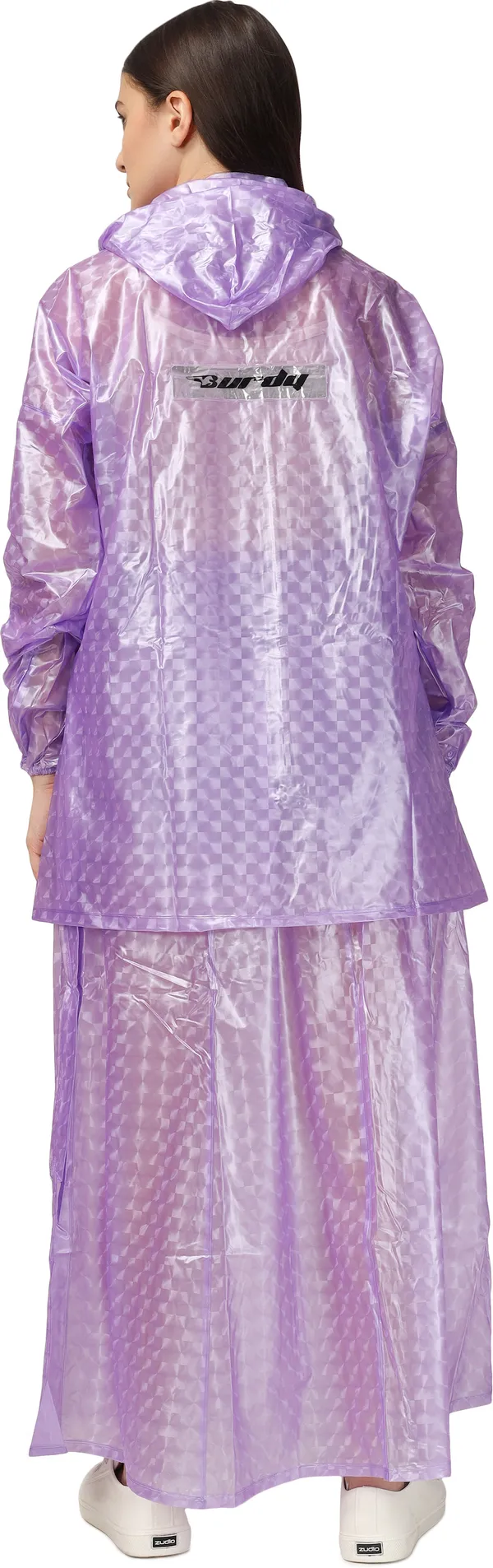 Polyester_Semi-Transparent_RainCoat_with_Hood_For_Women_|_100%_Waterproof_|_Multicolor