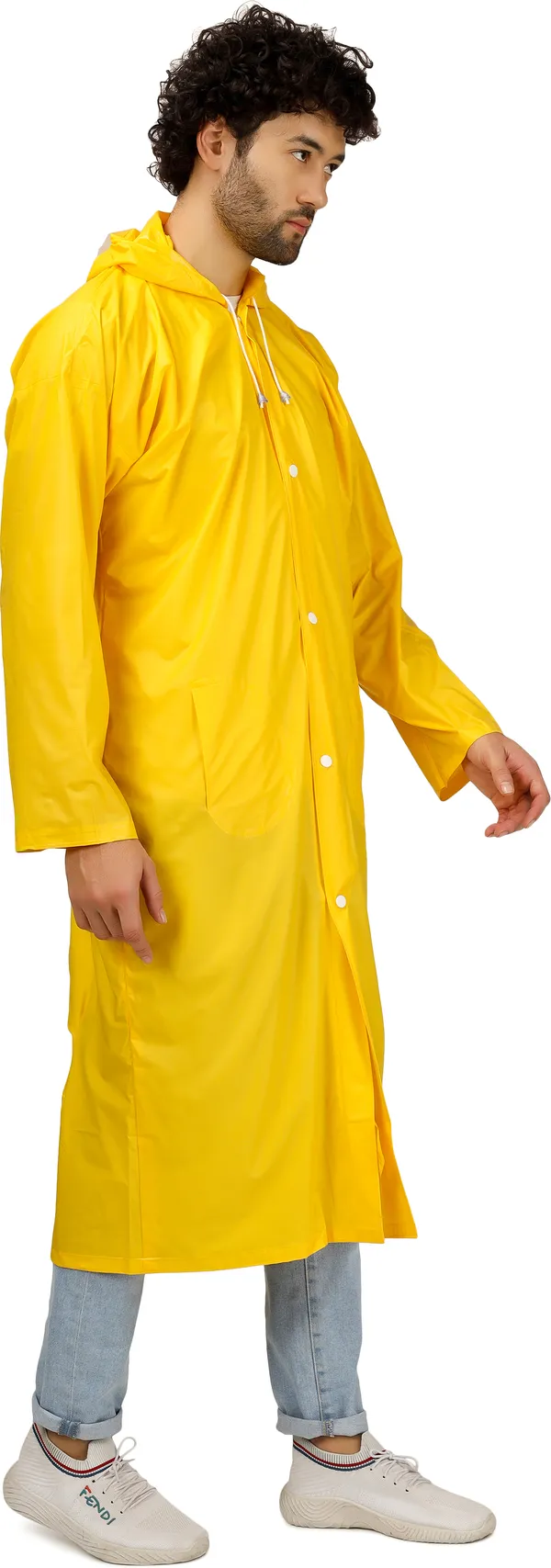 Polyester_Solid_Raincoat_For_Men_|_Yellow