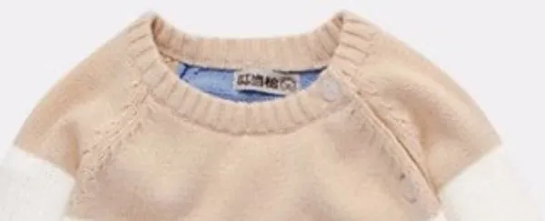 100%_Cotton_Blue,_Beige_&_White_Unisex_Pullover_For_Kids
