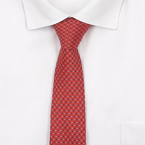 Exotique_Checkerd_Italian_Red,Blue_&_Yellow_Microfiber_Neck_tie_For_Men_(MT0006RD)