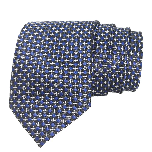 Exotique_Checkerd_Italian_Black,Blue_&_White_Microfiber_Neck_tie_For_Men_(MT0008BK)