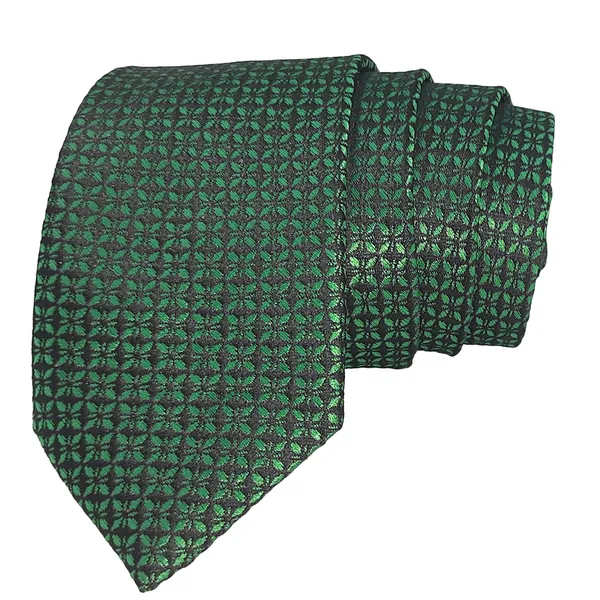 Exotique_Checkerd_Italian_Green_&_Black_Microfiber_Neck_tie_For_Men_(MT0008GR)