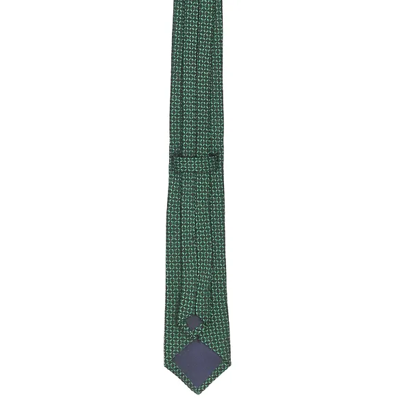 Exotique_Checkerd_Italian_Green_&_Black_Microfiber_Neck_tie_For_Men_(MT0008GR)