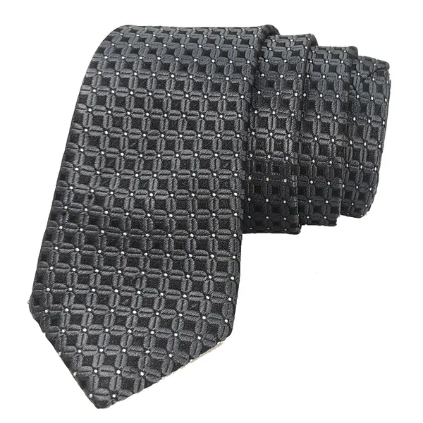 Exotique_Aristocratic_Black_&_White_Microfiber_Neck_tie_For_Men_(MT0020BK)