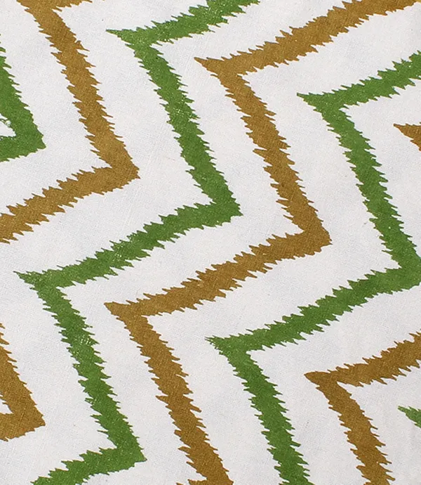 Pack_for_18_Pieces_Cotton_Green_Ikat_Chevron_Printed_Place_Mat_With_Napkin_Set_for_Dining_and_Center_Table