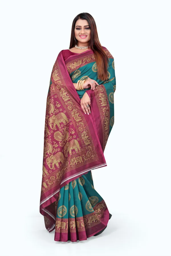 Green_Printed_Art_Silk_Celebrity_Inspired_Saree