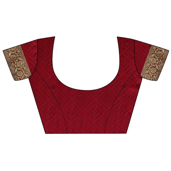Mesmerizing_rich_dual_tone_banarasi_woven_saree_with_tassels