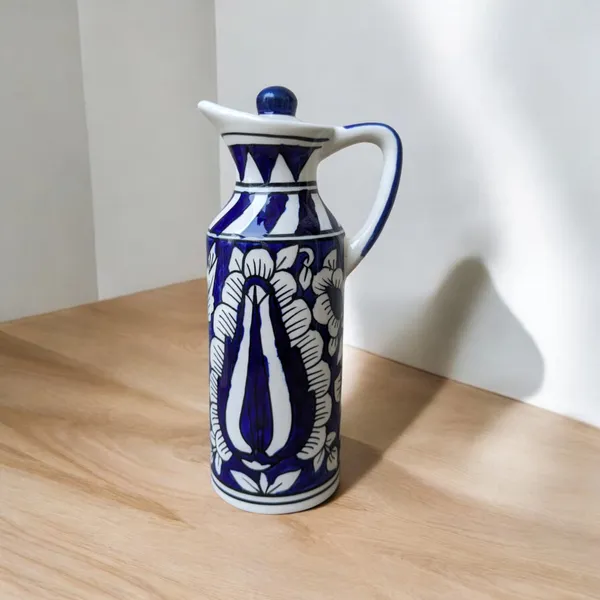 Madarks_Handmade_Ceramic_Oil_dispenser_For_Kitchen,_Ideal_for_Storage_of_Cooking_Oil,_Vinegar,_300_ML
