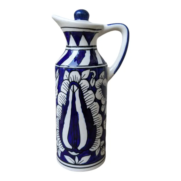 Madarks_Handmade_Ceramic_Oil_dispenser_For_Kitchen,_Ideal_for_Storage_of_Cooking_Oil,_Vinegar,_300_ML