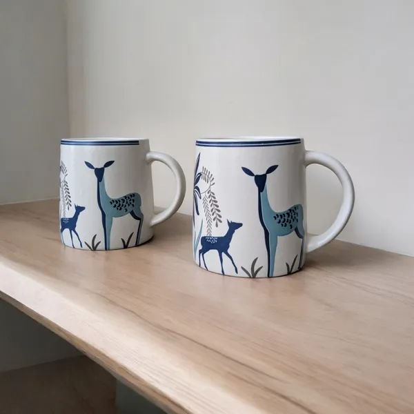 Pack_of_2_Ceramic_Deer_Pattern_Mugs_-_300_ML