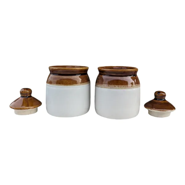 _Pack_of_2_Rustic_Two-Tone_Mini_Ceramic_Canisters,_4_Inches_Height,_200ml