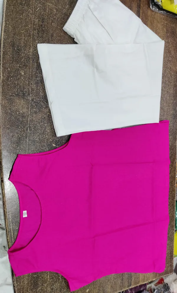 Magenta_&_White_Magenta_&_White_Classy_Cotton_Linen_Co-Ord_Set_For_Women