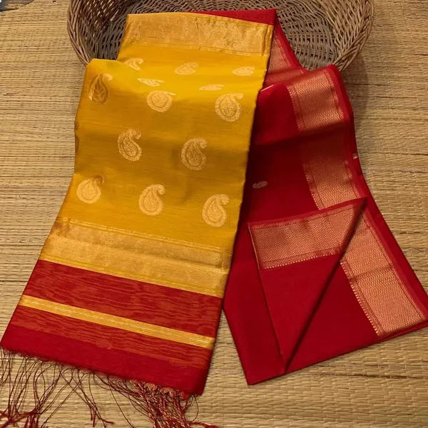 Yellow_Mango_Maheshwari_Cotton_Silk_Saree
