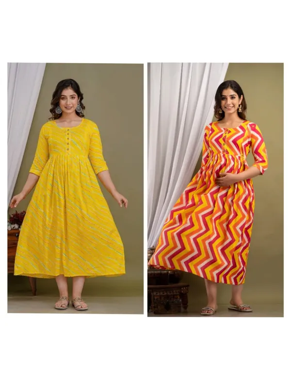 Mango_lahriya_Cotton_Printed_Maternity_And_Feeding_Kurti_Combo_Of_2