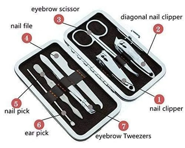 Manicure_And_Pedicure_Nail_Clippers_Set_7_In_1_Stainless_Steel_Professional_Nail_Scissors_Grooming_Kit_With_Leather_Travel_Case