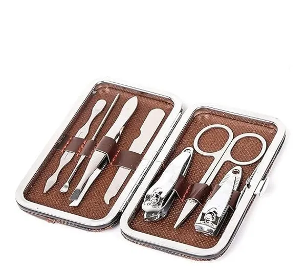 Manicure_And_Pedicure_Nail_Clippers_Set_7_In_1_Stainless_Steel_Professional_Nail_Scissors_Grooming_Kit_With_Leather_Travel_Case