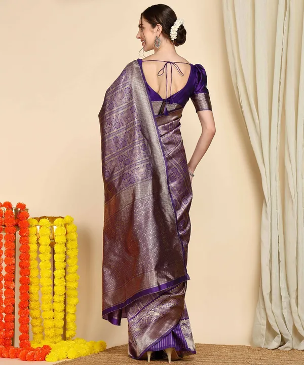 Royal_Blue_Soft_Silk_Saree_With_Blouse_Piece_For_Women