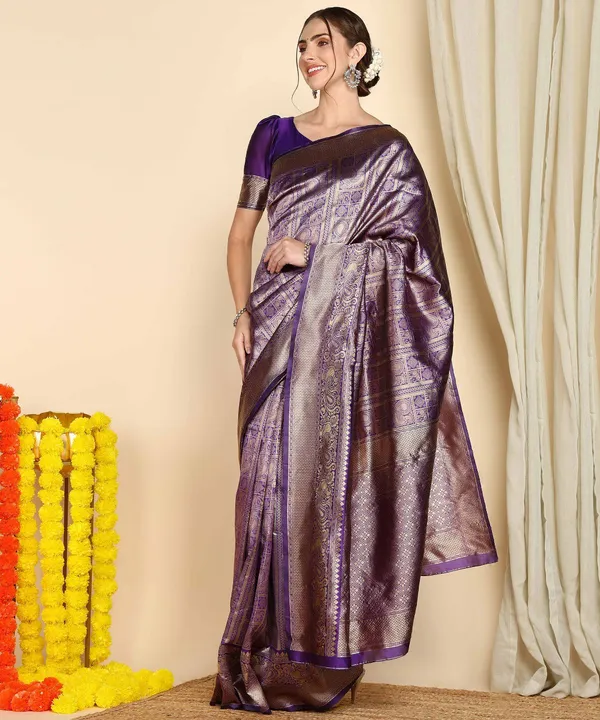 Royal_Blue_Soft_Silk_Saree_With_Blouse_Piece_For_Women